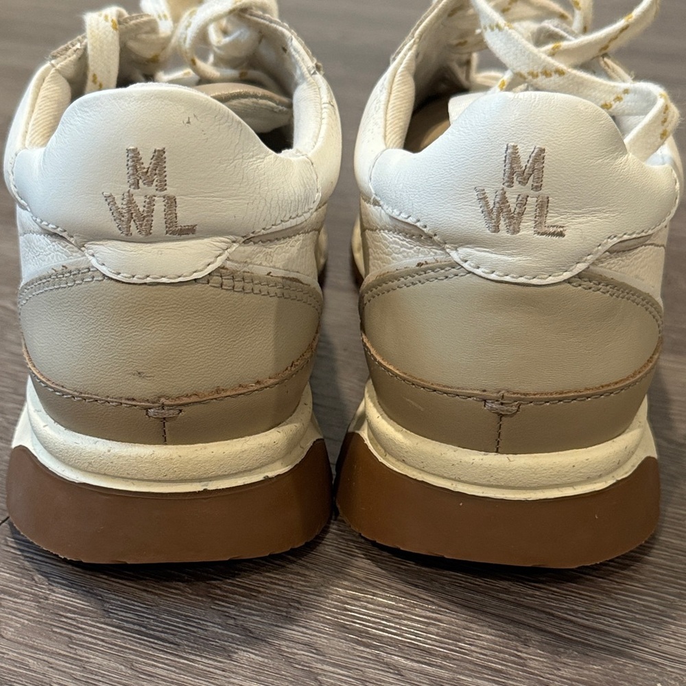 Madewell Kickoff Trainer Sneakers in Neutral Colorblock Leather Unisex W6.5, M 5 - Picture 9 of 11